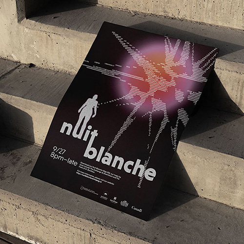poster with letter V on the gray background preview